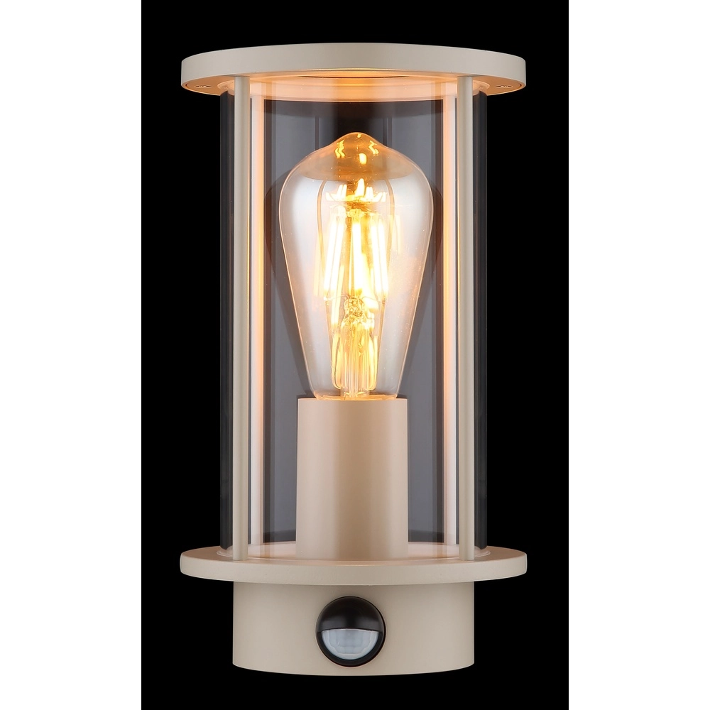 Buiten wandlamp Gracey met sensor zand bruin Globo 9007371593576