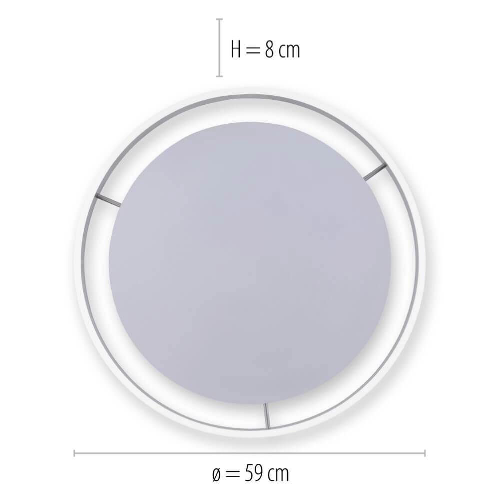 Plafondlamp Q-Vito Ø 59cm metaal Paul Neuhaus 4012248333877