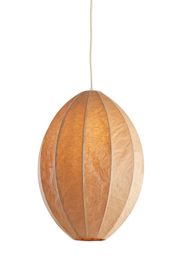 Bruine hanglamp Milatos Ø 38cm