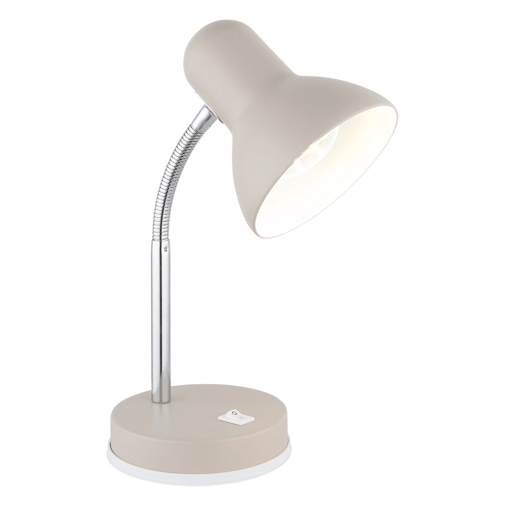 Bureaulamp Basic zand bruin