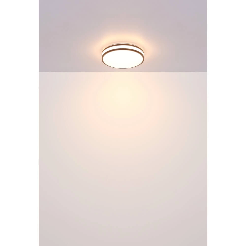 Plafonniere Betha bruin Ø 34cm Globo 9007371453825