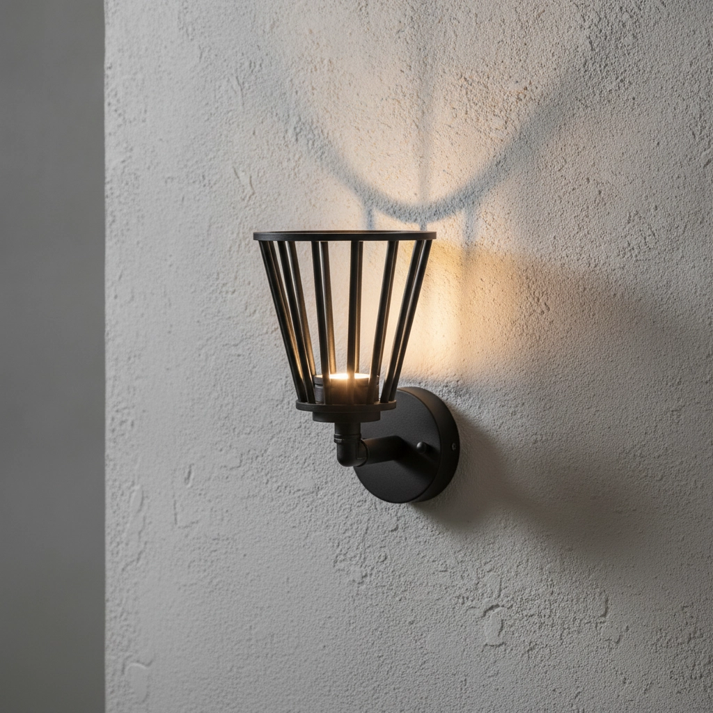 Zwarte wandlamp Carina design