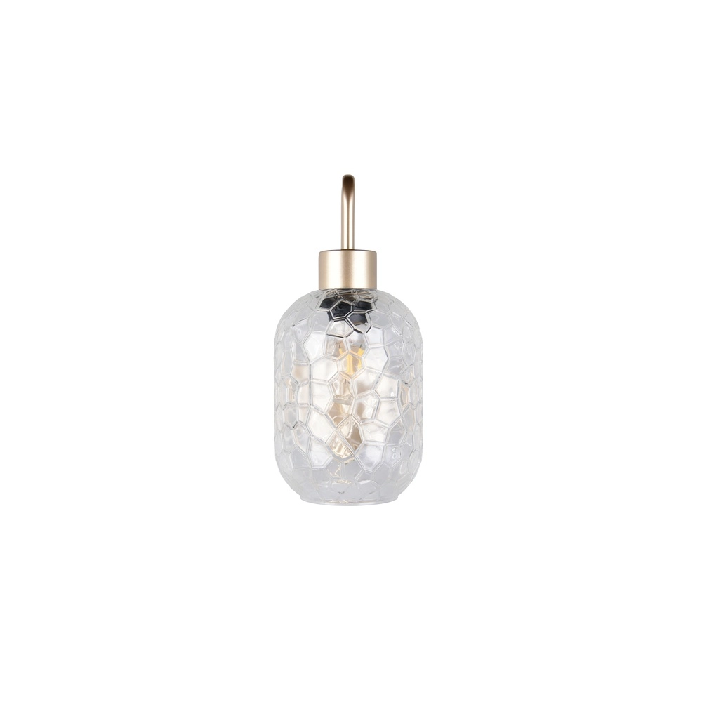 Wandlamp Emelie goud met smoke glas Trio 4017807702583