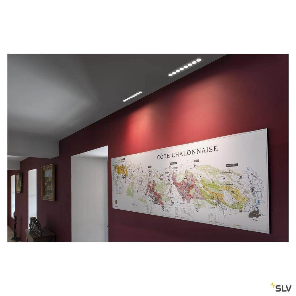 Led inbouwlamp Milandos 8-lichts 8x160 lumen wit SLV 4024163254694