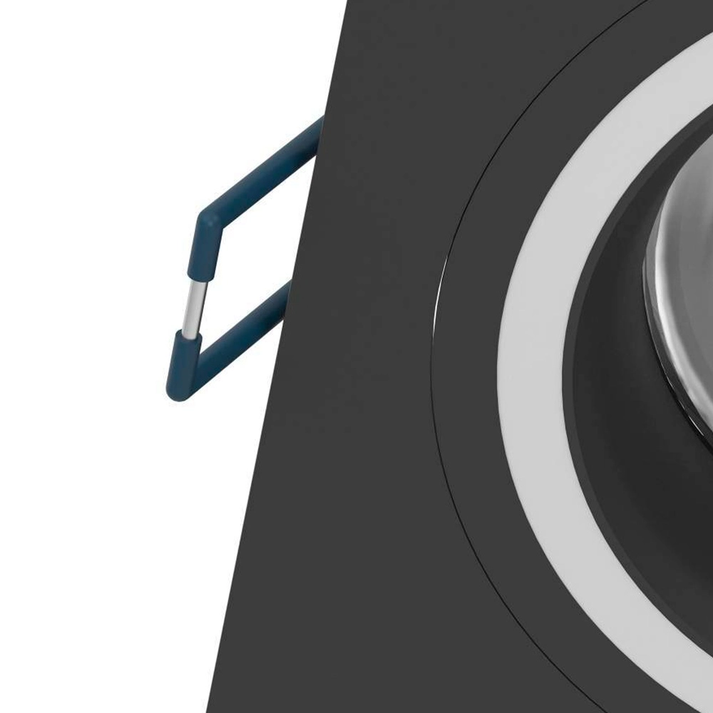 Zigbee inbouwspot Carosso-Z zwart - vierkant Eglo 9008606259793