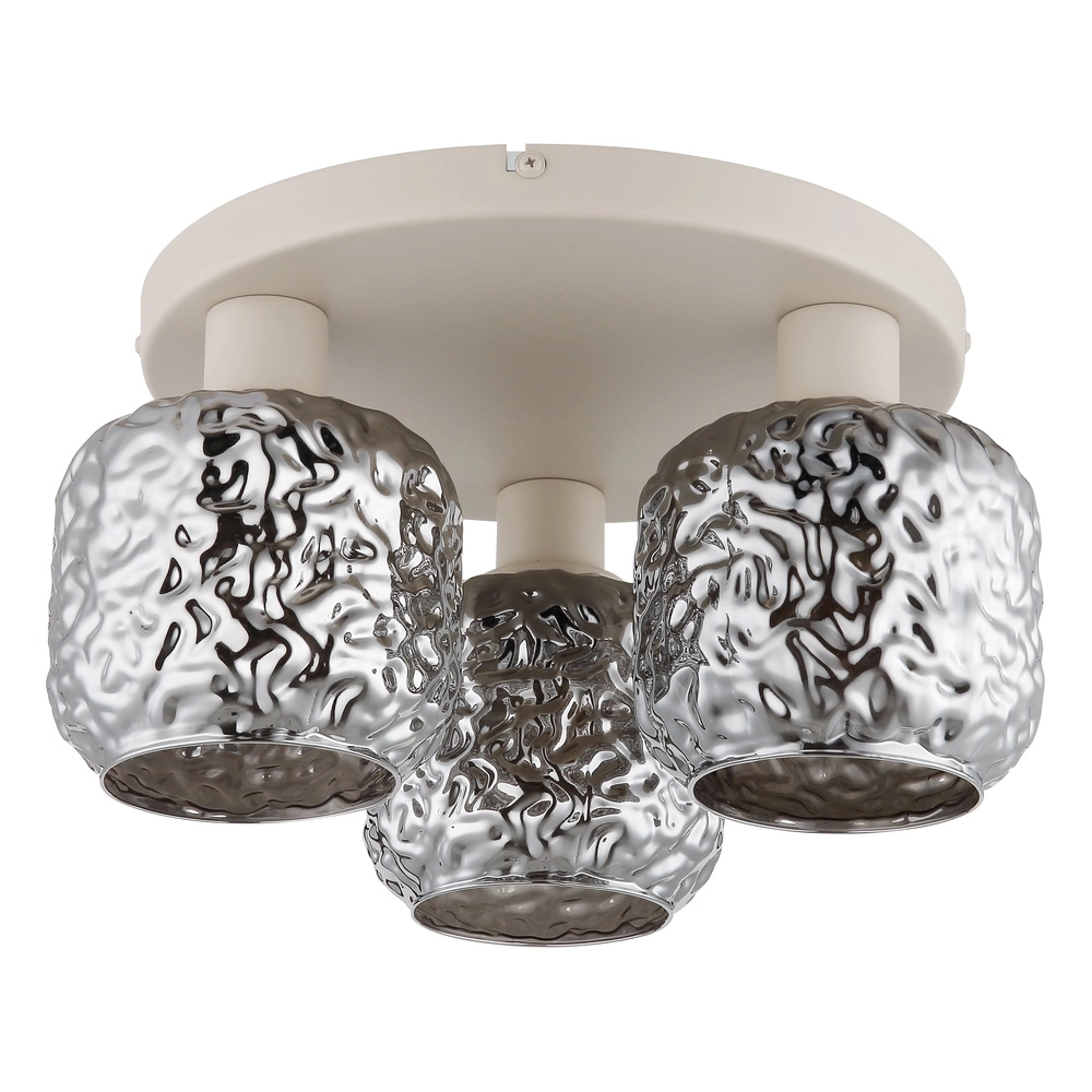 Plafondlamp Antonio 3-lichts zand bruin Globo 9007371575725