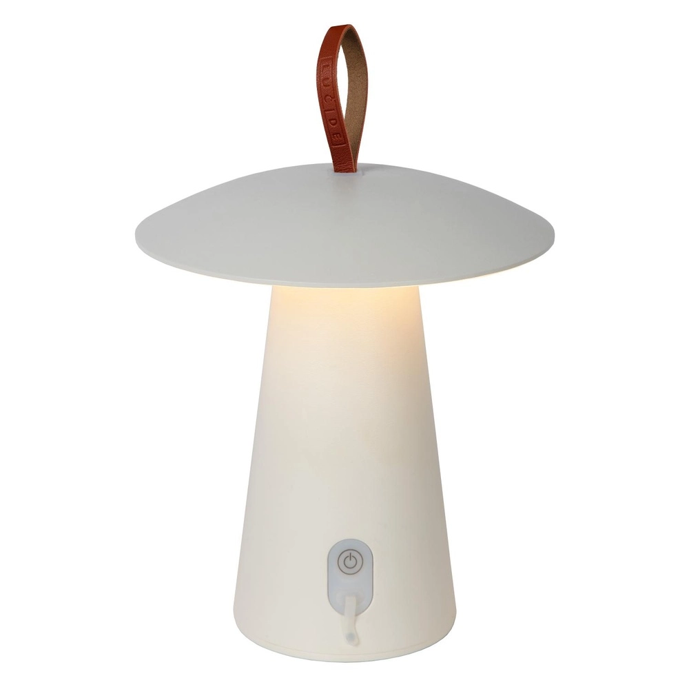 Witte tafellamp La Donna oplaadbaar Lucide 5411212271778