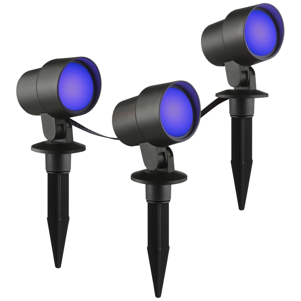 Smart Led prikspot set Kamara RGB - 3 stuks - met 3 meter snoer en stekker