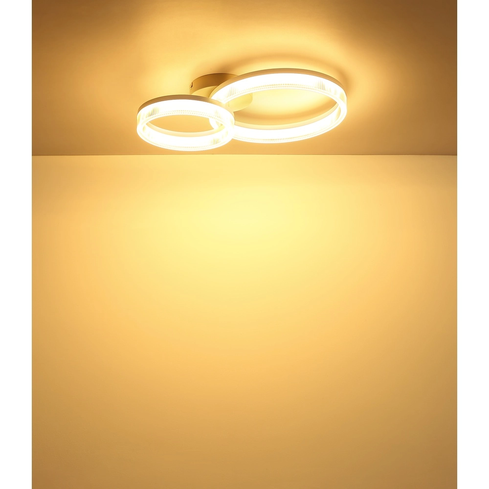 Moderne plafondlamp Zara zand bruin Globo 9007371573066