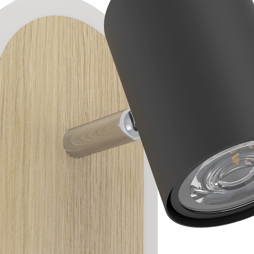 Led muurspotje Rimbocchi met houtlook Eglo 9008606316519