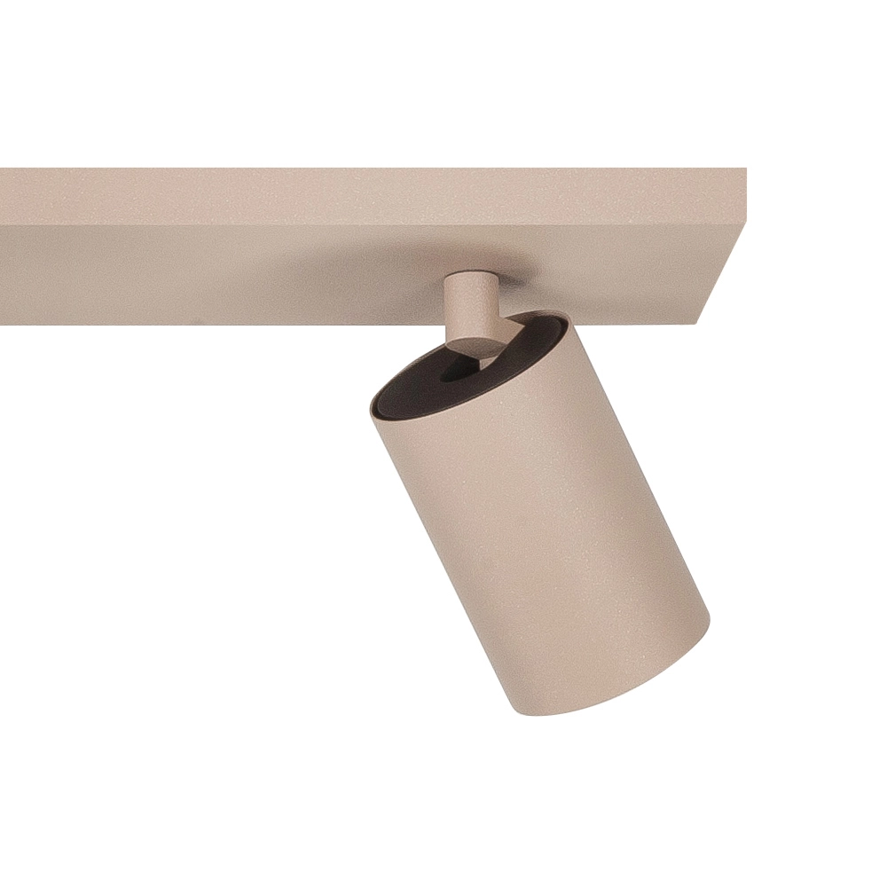 Opbouwspot Mila 3-lichts recht zand bruin Highlight 8718379050459