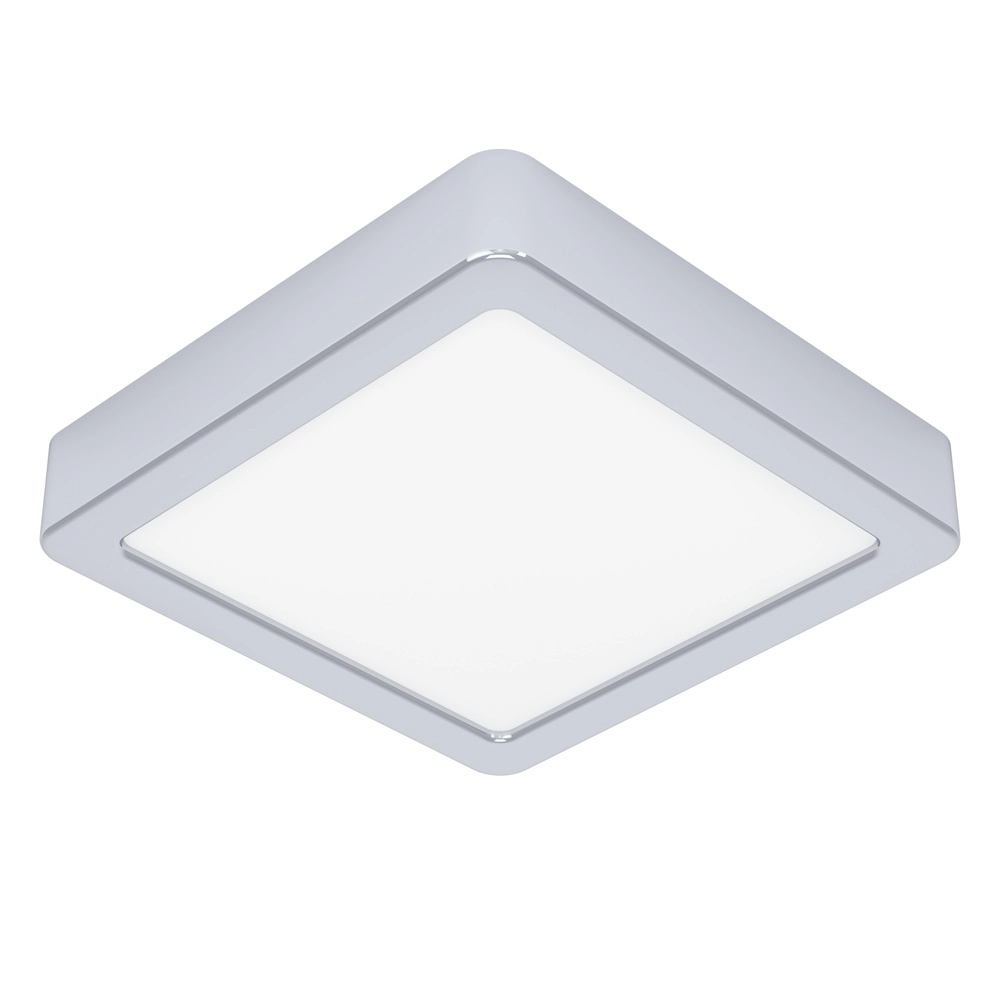 Chrome plafondlamp Fueva 6 led - 15x15 cm
