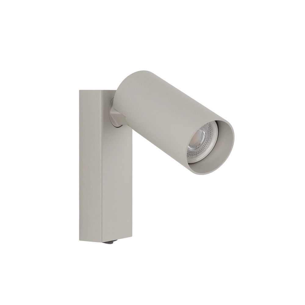 Richtbare spot Fourty met schakelaar - licht grijs Lyora 5903139117654