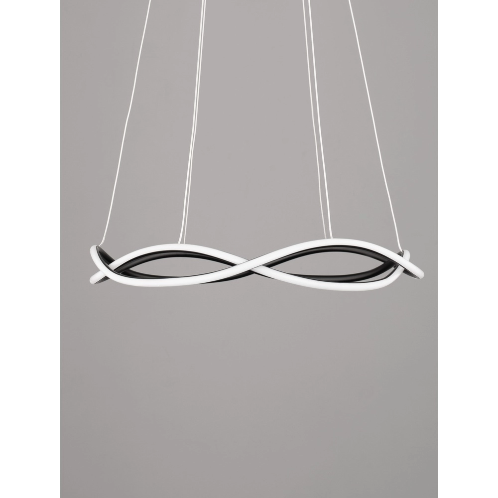 Design hanglamp Jinal zwart Ø 60cm Lyora 5212017438737