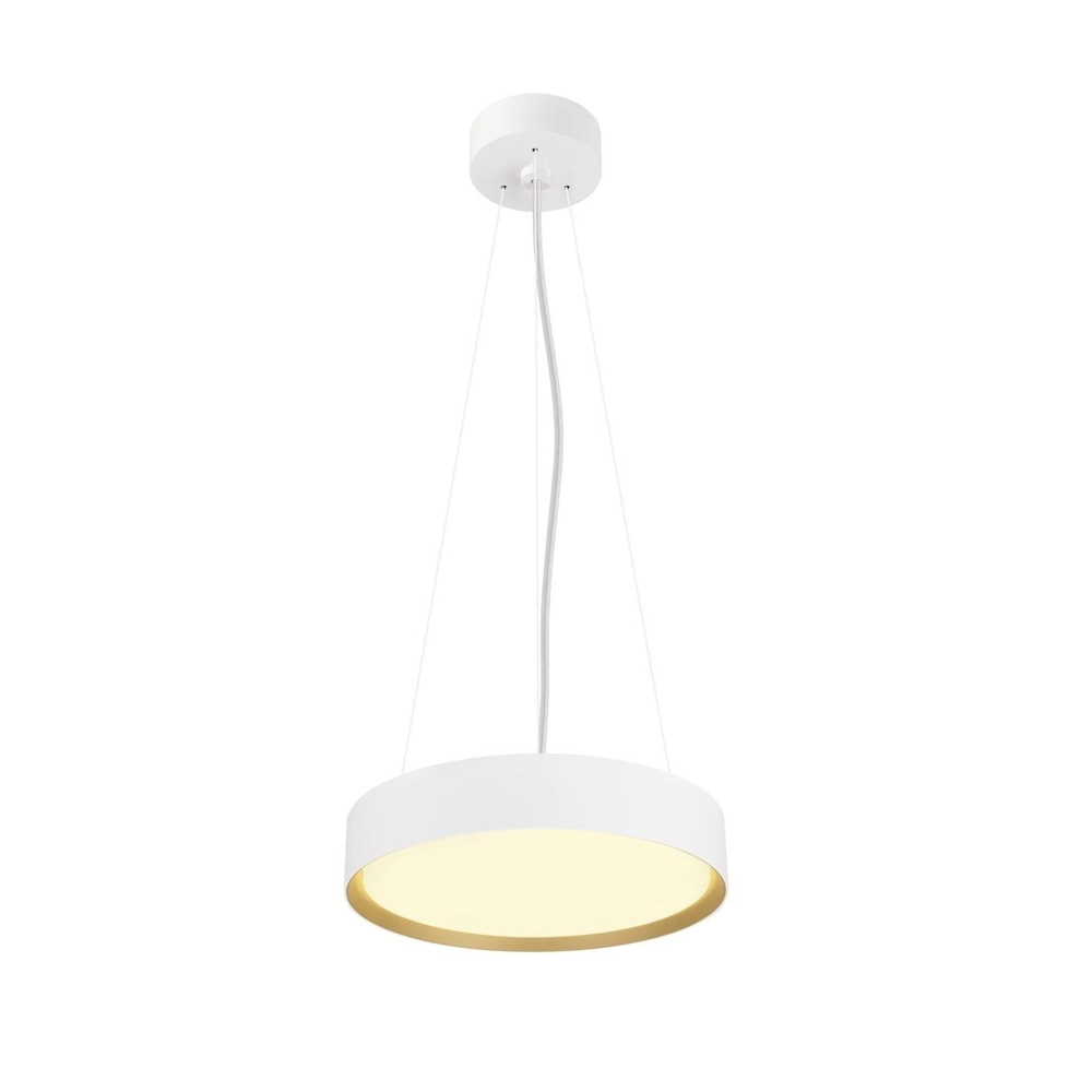 Plafondlamp Decona Ø 30cm wit met goud - 3000K/4000K SLV 4024163302975