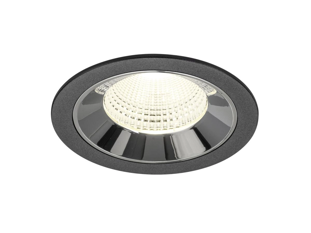 Inbouwspot Numinos L zwart/chroom 4000K - 55gr