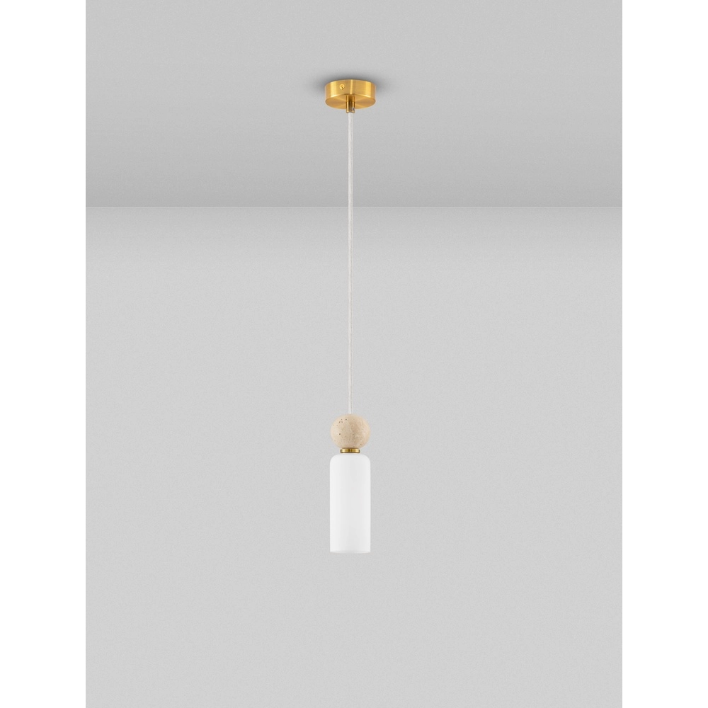 Hanglamp Filomena 1-lichts goud Lyora 5212017483485