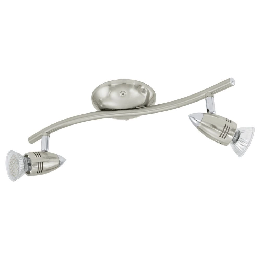 Led plafondspot Magnum rvs 2-lichts Led plafondspot Magnum rvs 2-lichts