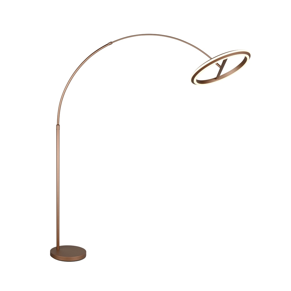 Vloerlamp Amador mokka bruin Trio 4017807688177