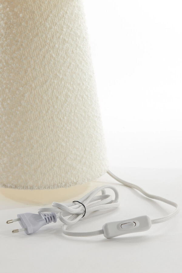 Teddy tafellamp Micky licht crème Ø 20cm Light & Living 8717807712525