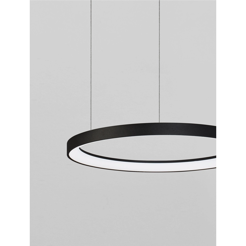 Design hanglamp Pertino zwart Ø 58cm 2700K Lyora 5212017446053
