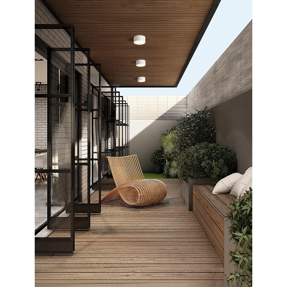 Ronde plafondlamp Judi Ø 12cm wit Lyora 5212017453808