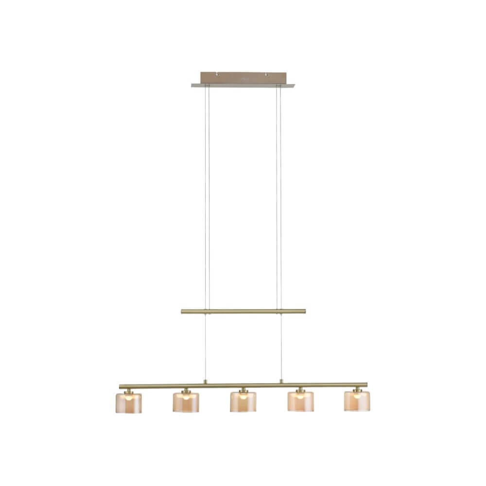 5-lichts hanglamp Hydra messing Paul Neuhaus 4012248364987