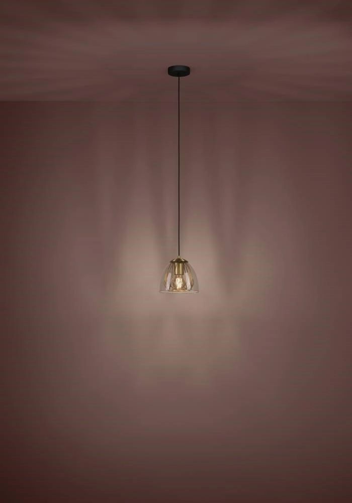 Hanglamp goud met glas Jazminia Ø 20cm Stars of Light 9008606221042