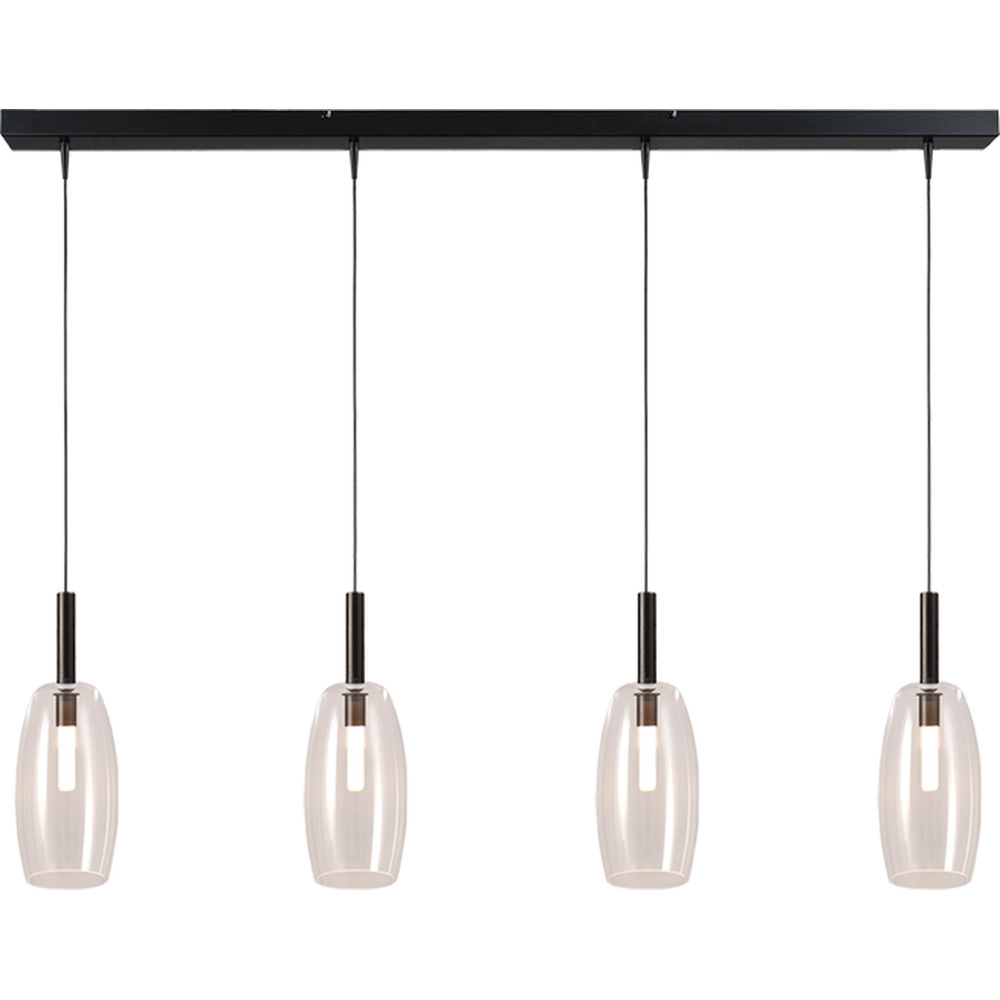 4L hanglamp Ø 11,5cm Lido Olive met helder glas