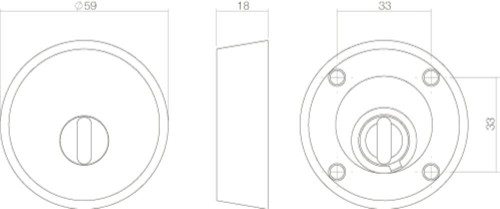 Veiligheidsrozet Salus voor oplegslot RVS Intersteel 8714186421130