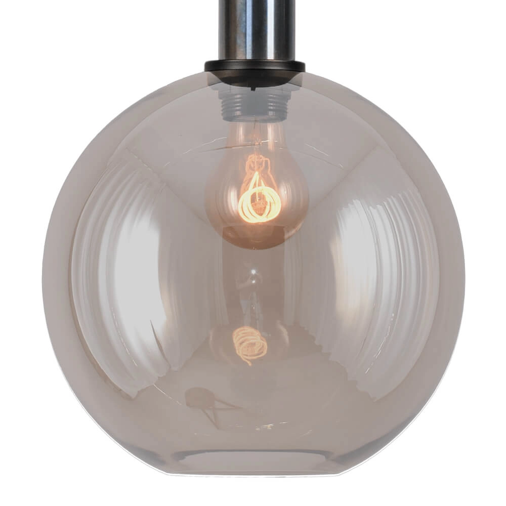 Hanglamp Ø 25cm Bella 2 Dappled oil met goud glas Masterlight 8718121334172