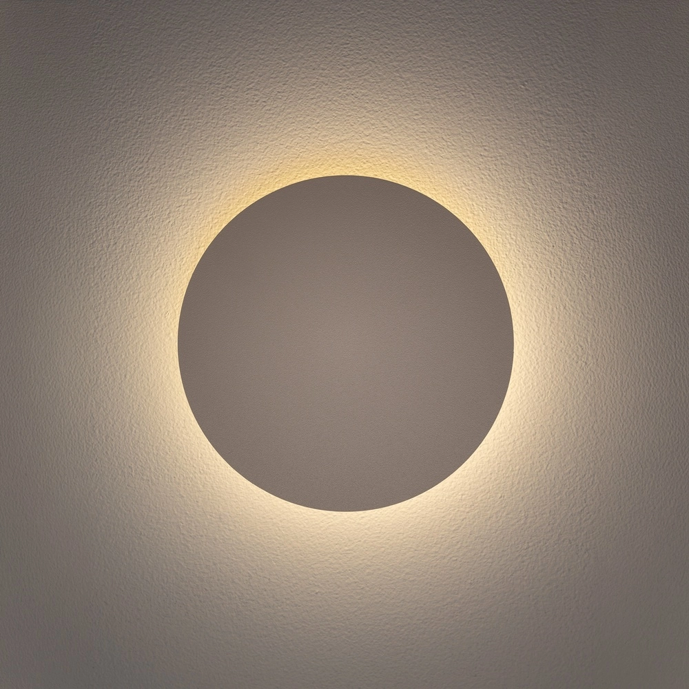 Design wandlamp Ring zand bruin Ø 15cm Lyora 5903139126564