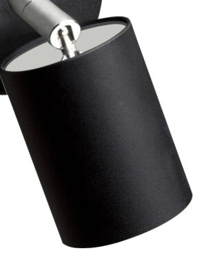 Enkele opbouwspot Eye zwart Lyora 5903139601894