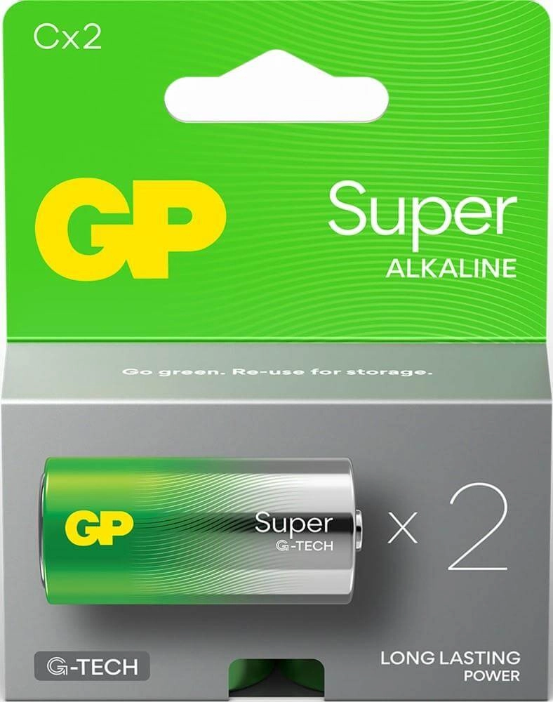 Chargeable Battery - C Size 2200 mAh oplaadbaar GP 4891199217784