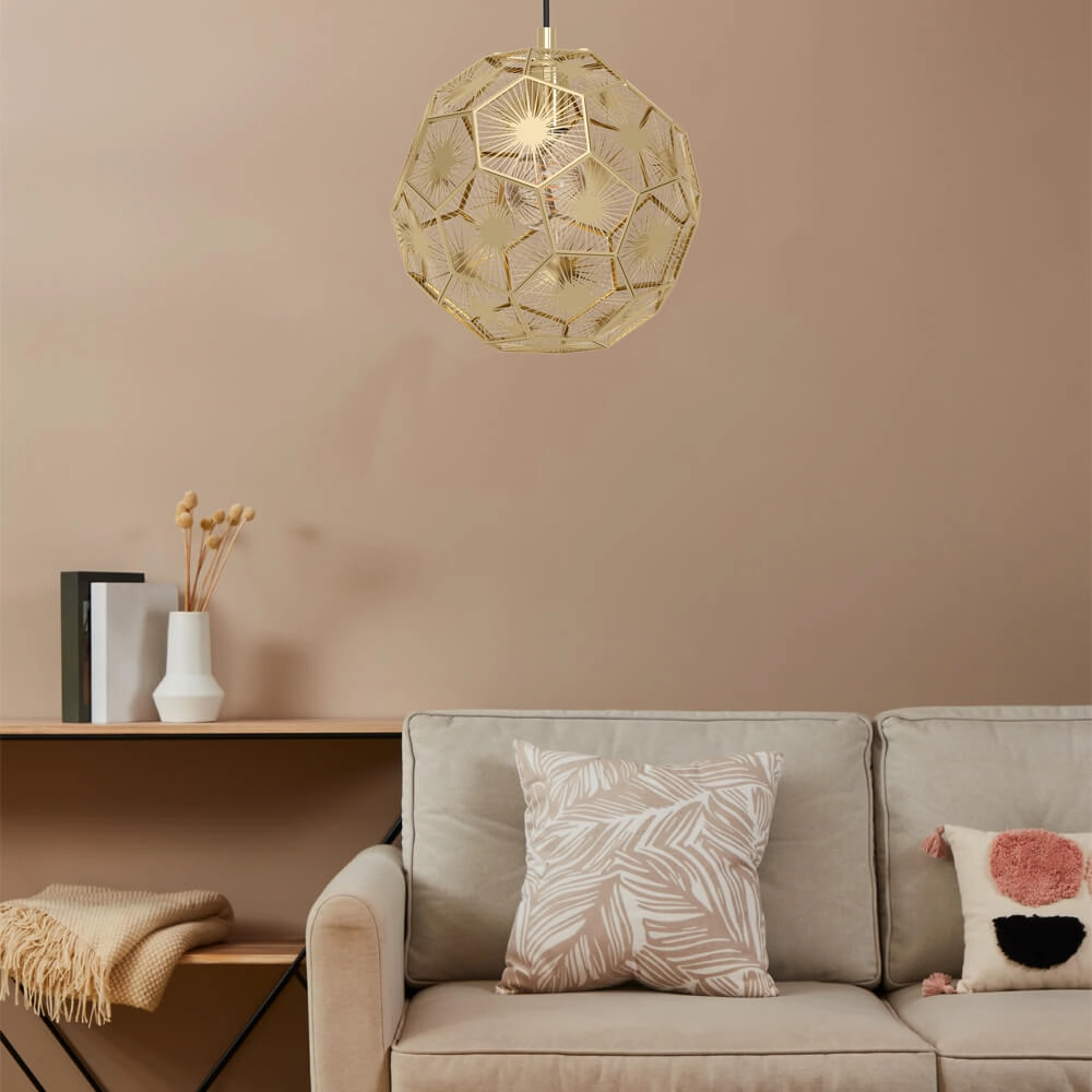 Gouden design hanglamp Skoura Ø 30cm Stars of Light 9002759397548