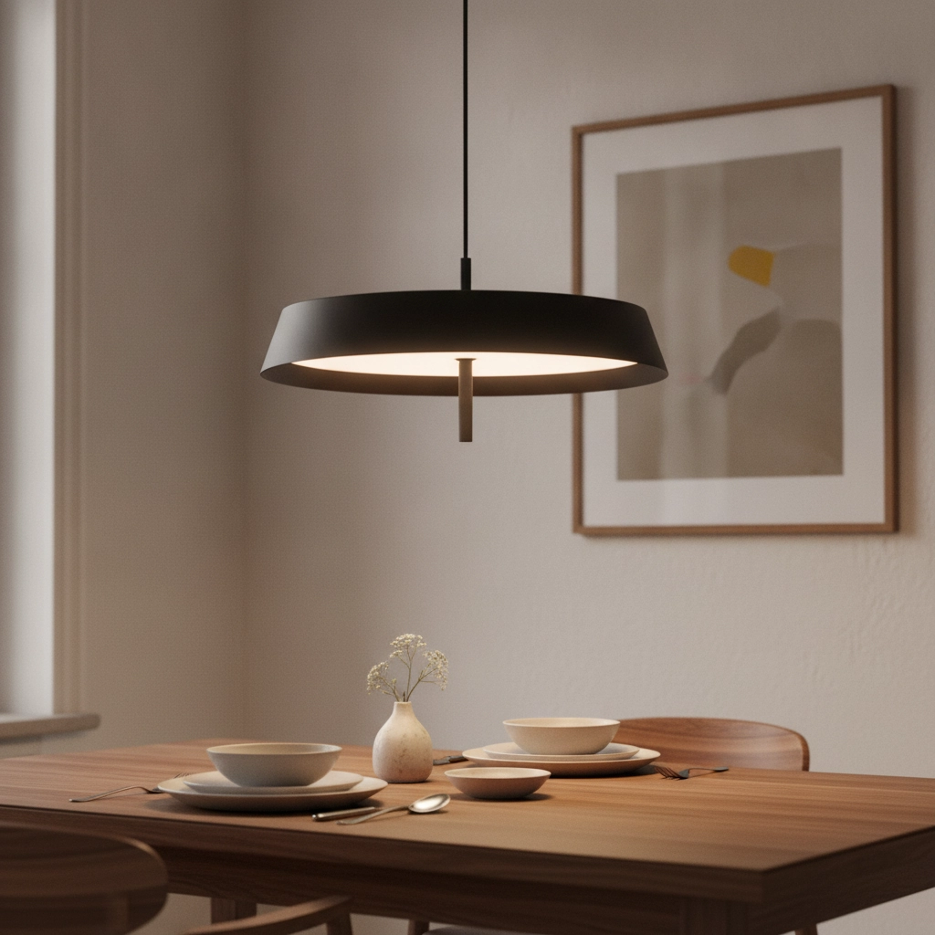 Strakke hanglamp Velio zwart design