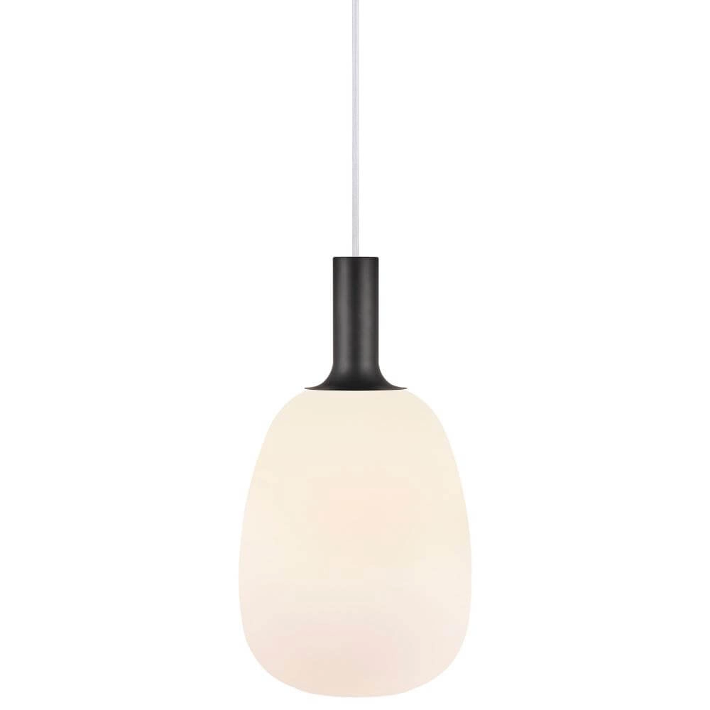 Glazen hanglamp Alton Ø 23cm wit