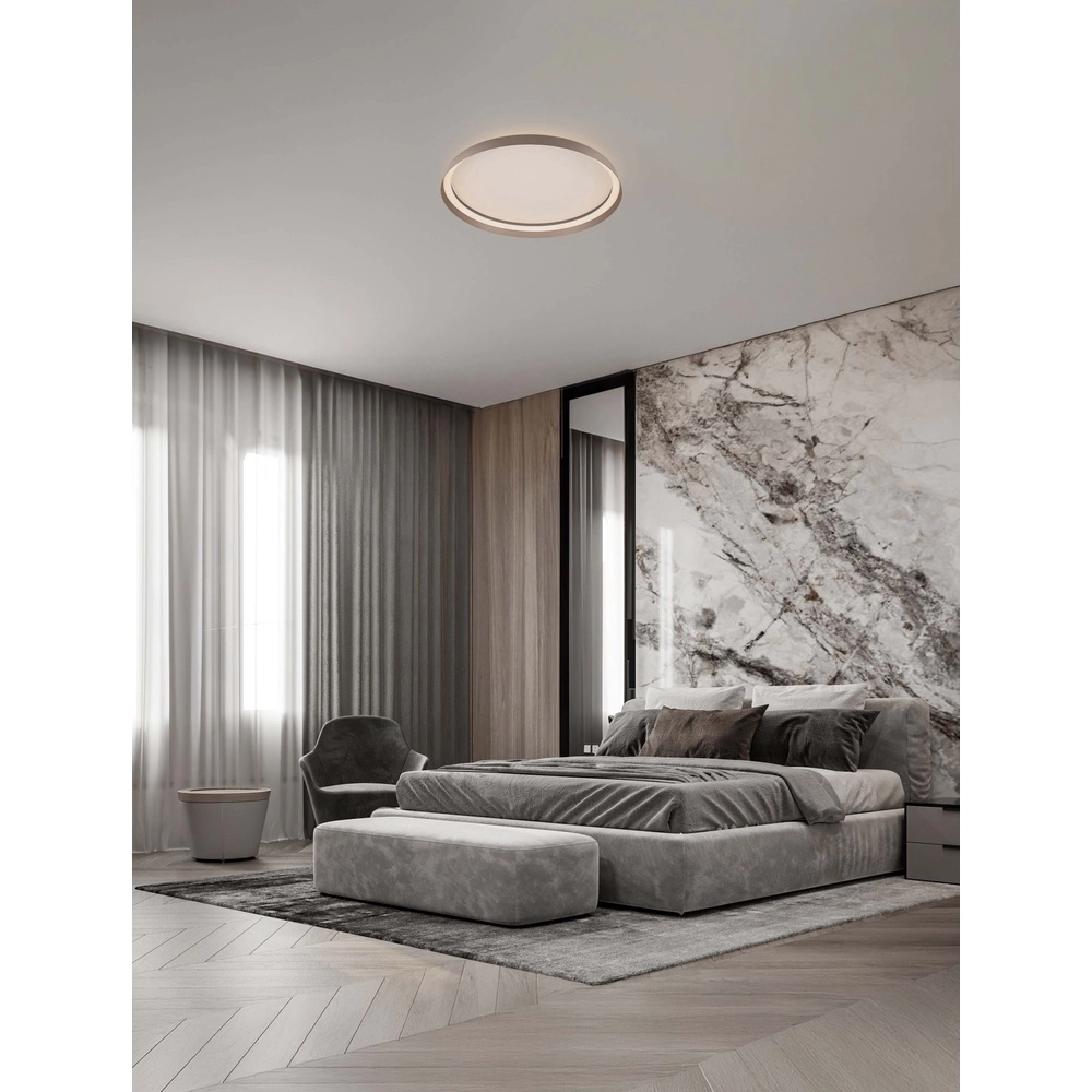 Design plafonniere Ormi Ø 60cm champagne Lyora 5212017463159