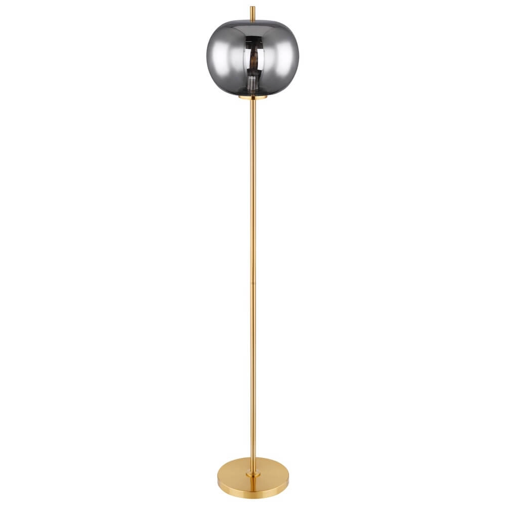 Gouden vloerlamp Blacky I enkel Ø 30cm Globo 9007371422043