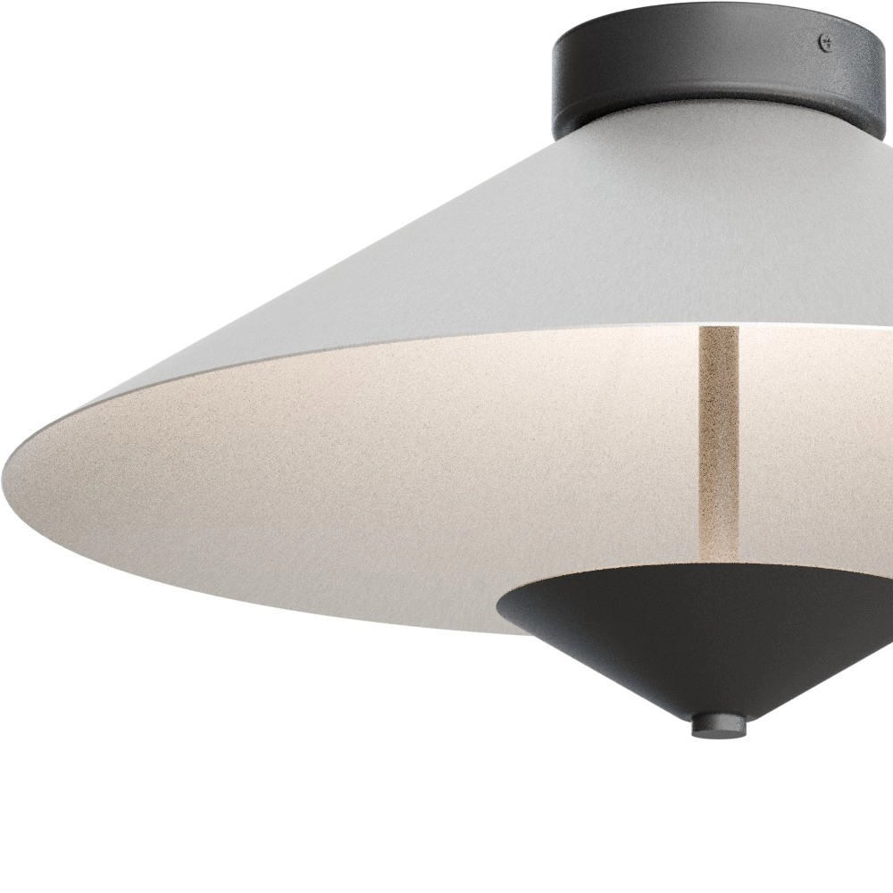Plafondlamp Ceppo zwart met nikkel Ø 45cm Masterlight 8718121398167