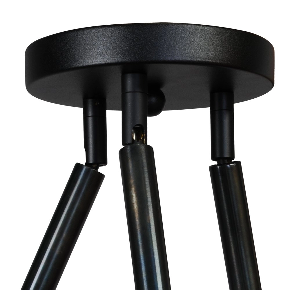 Zwarte plafondlamp Flute met 3 verstelbare armen Masterlight 8718121209937