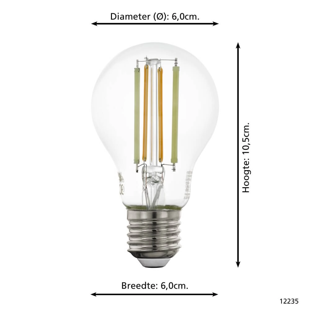 Led lampenbol Zigbee - E27 - 6 watt - 2200-6500K - A60 Eglo 9002759122355