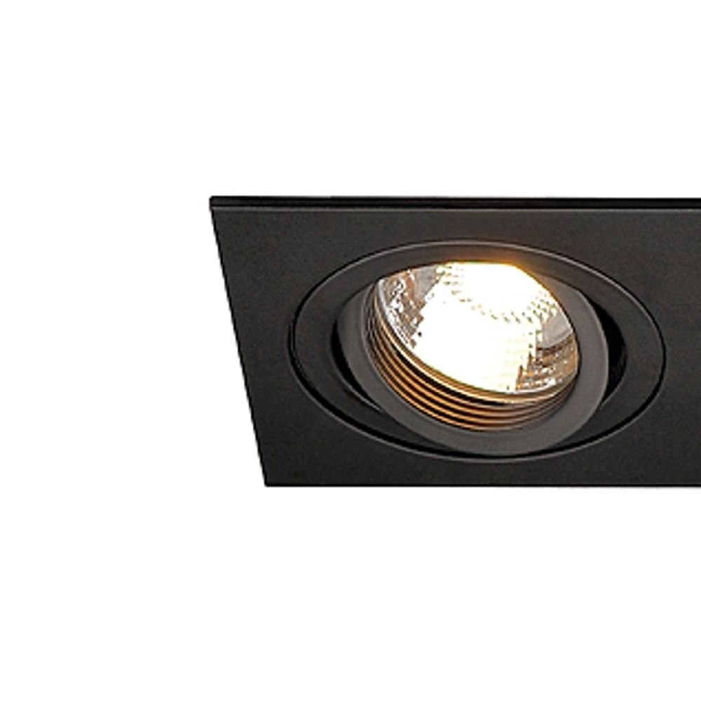 Inbouwspot New Tria GU10 2 Square 17cm zwart SLV 4024163137102