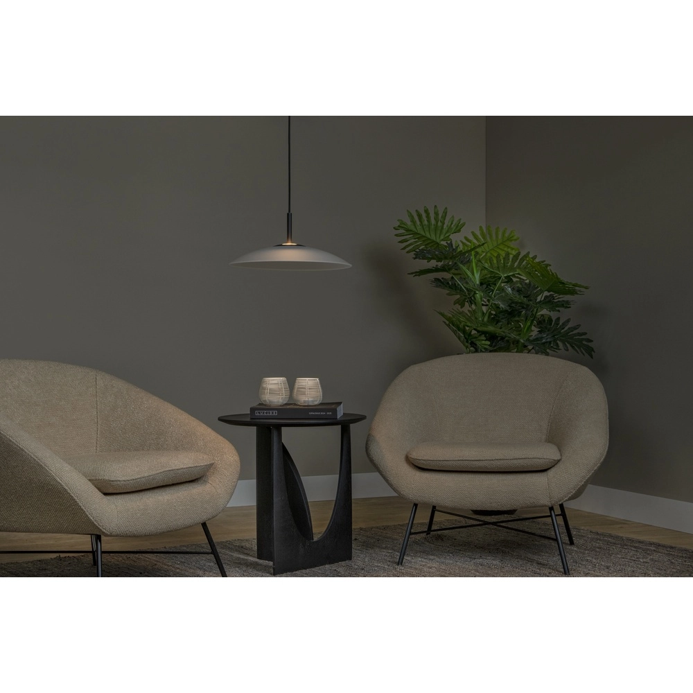 Strakke hanglamp Menga Ø 40cm wit glas Premium by Lucide 5411212251183