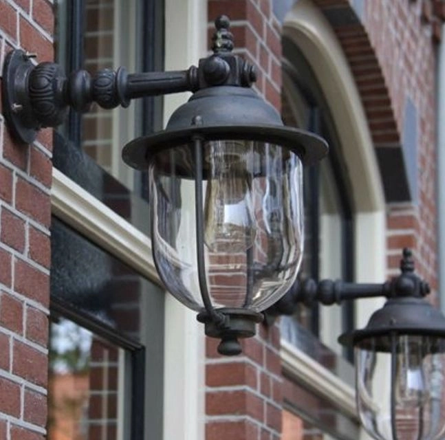 Landelijke Wandlamp Lindau 40cm brons bruin KS Verlichting 8714732728409