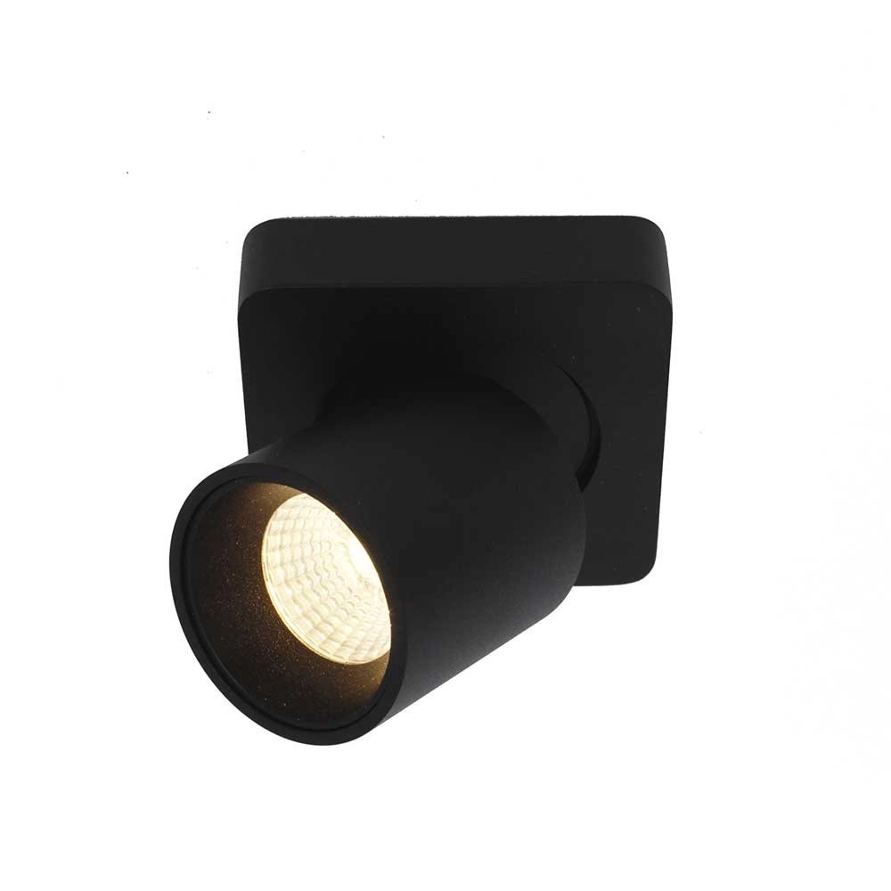 Led opbouwspot Laguna zwart