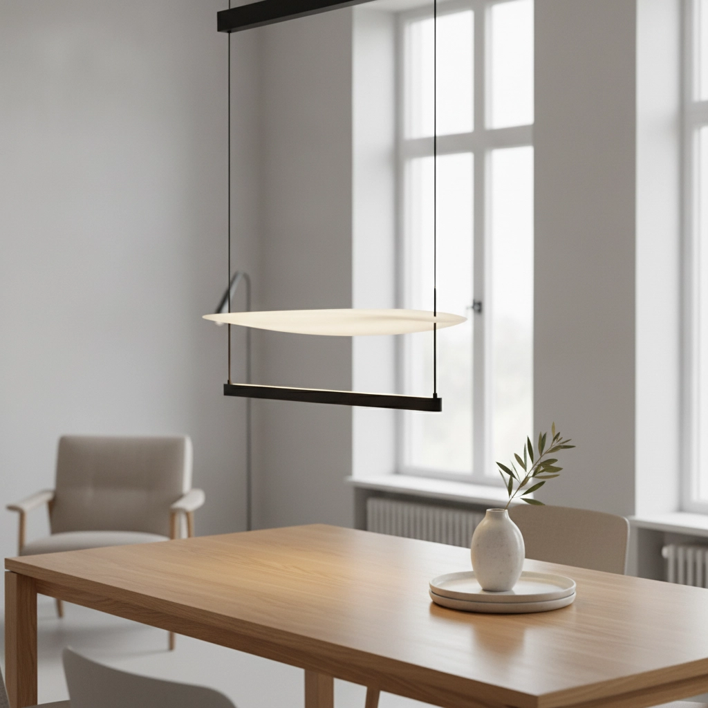 Hanglamp Diona Ø 80cm zwart met wit 2700K