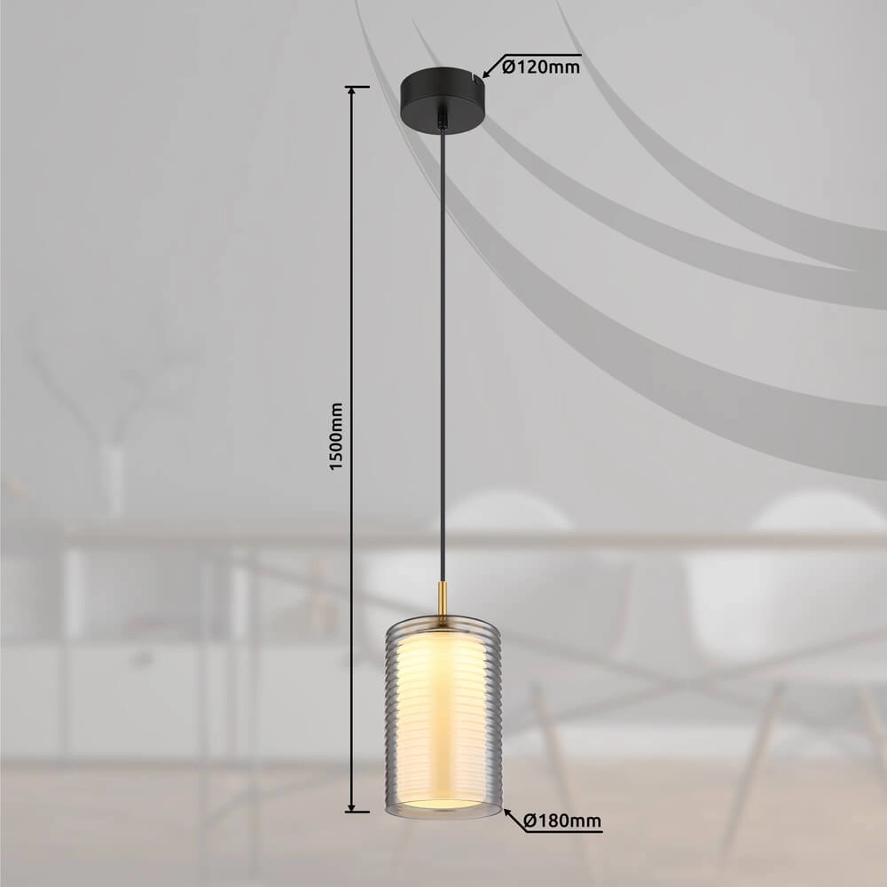 Hanglamp Lampigna enkel Ø 18cm Globo 9007371458875