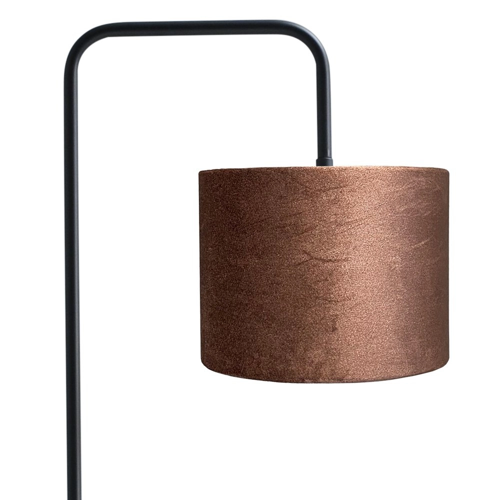 Vloer Schemerlamp Venus 152cm met bruine lampenkap Masterlight 8718121246765