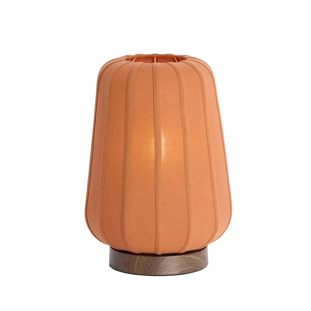 Nachtkastlamp Bibury Ø 30cm - terracotta linnen Light & Living 8717807794248